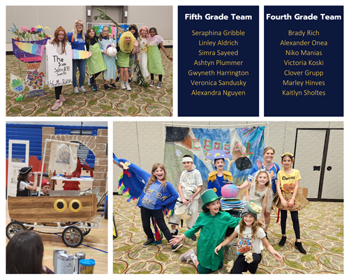 Collage of Odyssey of the Mind competition photos